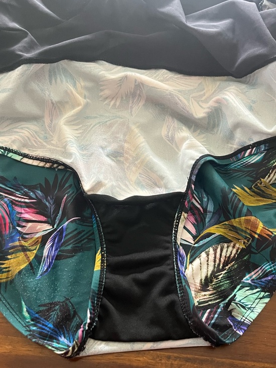 Swimsuits For All Women's One-piece Teal Multicolor Tropical Print Size 20 - Picture 7 of 7